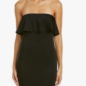 Jill Stuart Women's Strapless Ruffle Satin Gown